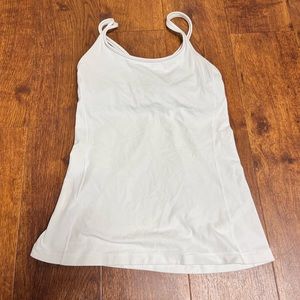 white lululemon athletic tank top